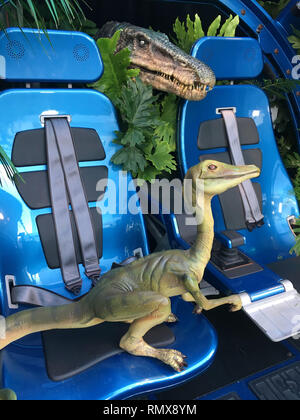 z dinosaurs from the red carpet-prop -094 attends the premiere of Universal Pictures and Amblin Entertainment's 'Jurassic World: Fallen Kingdom' on June 12, 2018 in Los Angeles, California Stock Photo