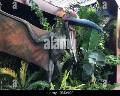 z dinosaurs from the red carpet-prop -096 attends the premiere of Universal Pictures and Amblin Entertainment's 'Jurassic World: Fallen Kingdom' on June 12, 2018 in Los Angeles, California Stock Photo