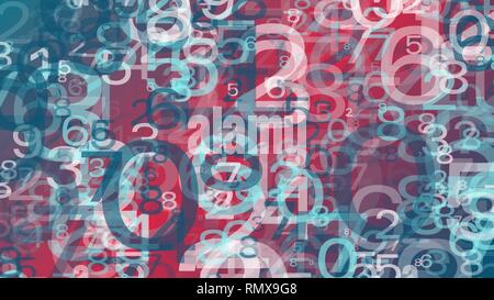 Computer digital machine learning data processing Stock Vector