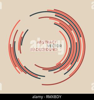 Abstract technology circles vector background. Digital design background Stock Vector