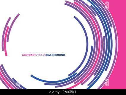 Abstract technology circles vector background. Digital design background Stock Vector