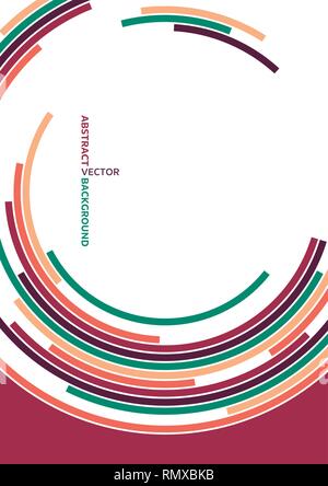 Abstract technology circles vector background. Digital design background Stock Vector