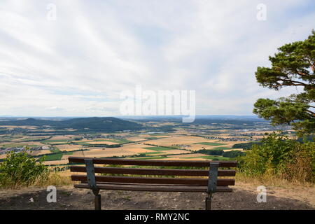 View on the table mountain STAFFELBERG near the town of Bad Staffelstein, Bavaria, region Upper Franconia, Germany Stock Photo