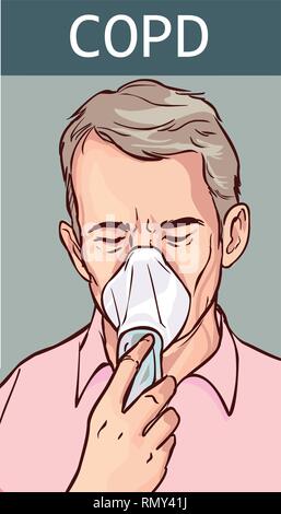 COPD (Chronic Obstructive Pulmonary Disease) Stock Vector