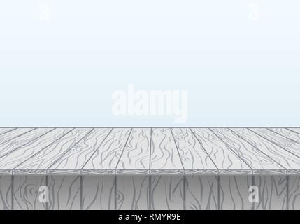 Wood vector space in grey vintage color and blue gradient Stock Vector