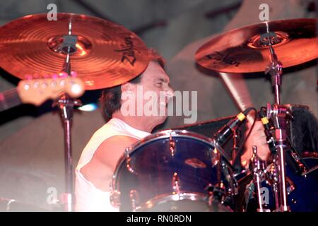 drums playing during flutie concert doug alamy stage drummer quarterback shown