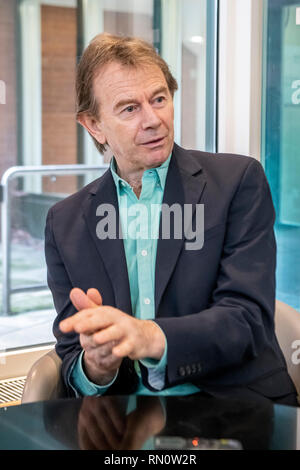 Historian, author and broadcaster Michael Wood Stock Photo