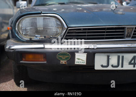 Old classic Jaguar XJS V12 Stock Photo