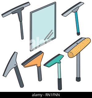 vector set of glass and mirror cleaner Stock Vector