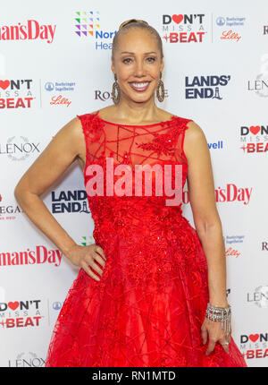 New York, NY - February 12, 2019: Susan Spencer attends Woman's Day Celebrates 16th Annual Red Dress Awards at Appel Room at Jazz at Lincoln Center Stock Photo