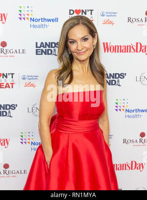 New York, NY - February 12, 2019: Joy Bauer attends Woman's Day Celebrates 16th Annual Red Dress Awards at Appel Room at Jazz at Lincoln Center Stock Photo