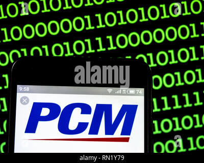 Pcm Inc Direct Marketing Company Logo Seen Displayed On Smart Phone Stock Photo Alamy