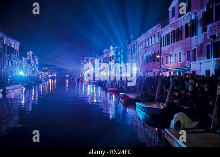 Venice, Italy. 16th Feb 2019. Venice Carnival 2019 opening event. Venice, Italy. February 16th, 2019. Credit: Gentian Polovina/Alamy Live News Stock Photo