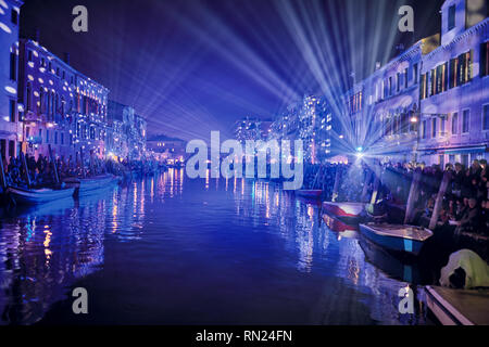 Venice, Italy. 16th Feb 2019. Venice Carnival 2019 opening event. Venice, Italy. February 16th, 2019. Credit: Gentian Polovina/Alamy Live News Stock Photo