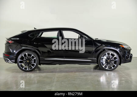 Feb 11, 2019: 2019 Lamborghini URUS MY19 Albert Pena/CSM Stock Photo