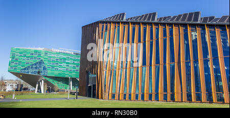 Panorama of modern architecture of the Zernike campus in Groningen, Netherlands Stock Photo