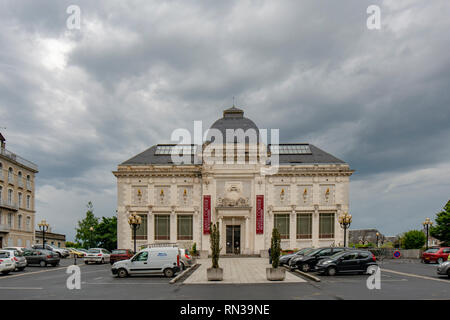 Rodez, France; June 2015: Facade of MusÃ©e Denys-Puech, art gallery in the center of Rodez Stock Photo