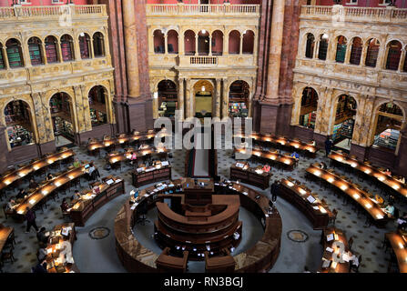 Library of Congress reading room Stock Photo