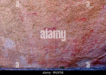 Bushman rock art in the Spitzkoppe Nature Reserve in Namibia Stock Photo