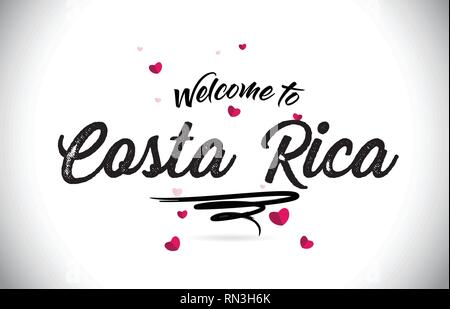 Download Costa Rica Welcome To Creative Text Handwritten Font With Purple Pink Colors Design Vector Illustration Stock Vector Image Art Alamy SVG Cut Files