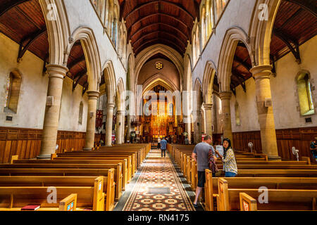 31st December 2018, Adelaide South Australia : Interior view of St. Peter's Cathedral church in Adelaide SA Australia Stock Photo