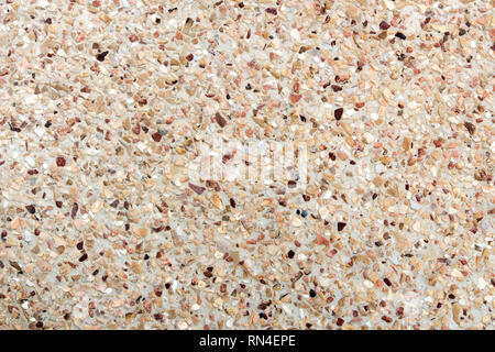 Texture of the exposed aggregate finish flooring, non slip Stock Photo