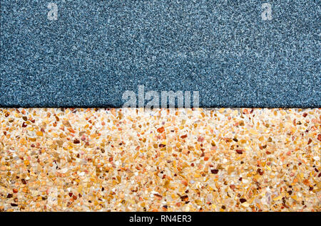 Texture of the granite remnants finish and exposed aggregate finish flooring Stock Photo