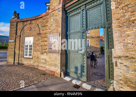 Copenhagen, Denmark-2 August, 2018: Base Camp University dormitory in Copenhagen historic city center Stock Photo