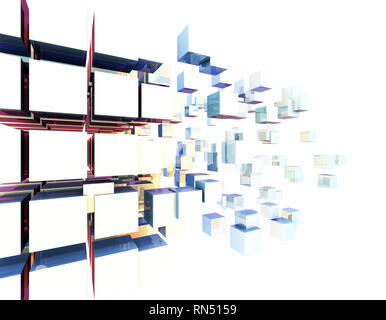 Cube Intelligent Technology, Network Program and Data Stock Photo