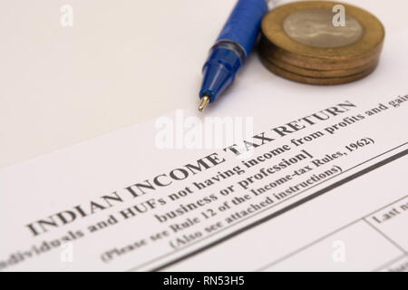 Income Tax India Stock Photo