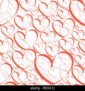 Valentine Heart Seamless Texture Stock Vector