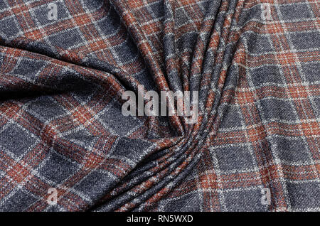 Multicolored wool fabric for shops and Internet sites Stock Photo