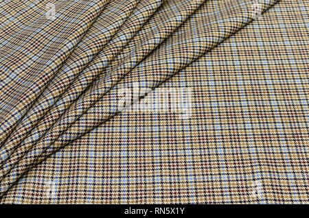 Multicolored wool fabric for shops and Internet sites Stock Photo