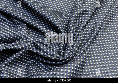 Wool blue-gray-black color cell Stock Photo