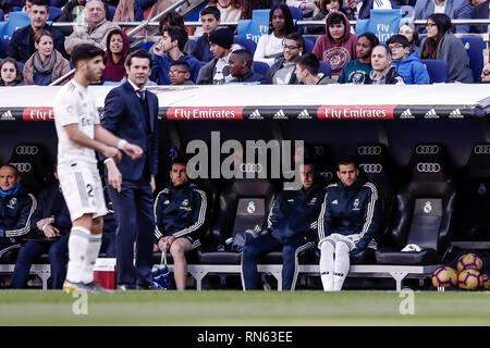 Santiago Bernabeu, Madrid, Spain. 17th Feb, 2019. La Liga football ...