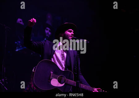 Toronto, Canada. 16th Feb, 2019. Lord Huron perfoms at Scotiabank Arena, Toronto Credit: Bobby Singh/Alamy Live News Stock Photo