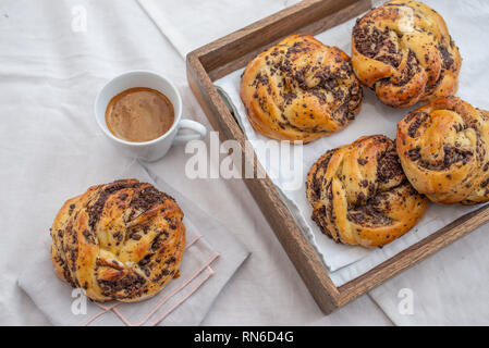 chocolate brioche Stock Photo