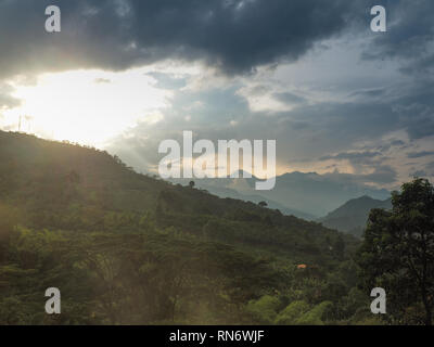 The mountains around Jardin, Colombia Stock Photo