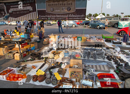 Bangkok Thailand February 9 2019 Used VW parts and decoration sell in volkswagen club meeting in Siam VW festival Stock Photo Alamy