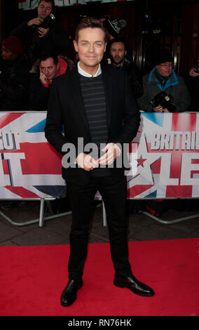 Feb 11, 2015 - London, England, UK - Britain's Got Talent London Audition, Dominion Theatre, Tottenham Court Road Photo Shows: Stephen Mulhern Stock Photo