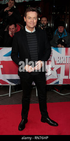 Feb 11, 2015 - London, England, UK - Britain's Got Talent London Audition, Dominion Theatre, Tottenham Court Road Photo Shows: Stephen Mulhern Stock Photo