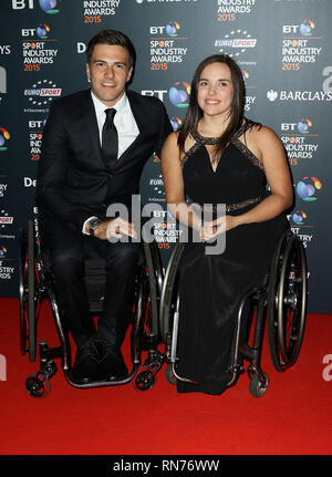 Apr 30, 2015 - London, England, UK - BT Sport Industry Awards 2015 at Battersea Evolution - Red Carpet Arrivals Photo Shows: Guests Stock Photo