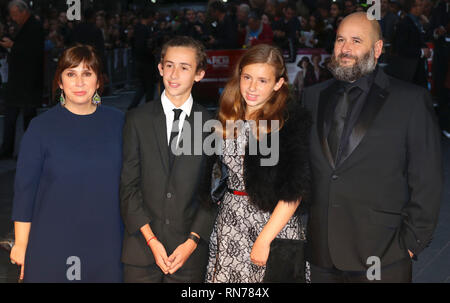 Oct 07, 2015 - London, England, UK - 'Suffragette' - Opening Night Gala - BFI London Film Festival - Red Carpet Arrivals Photo Shows: Abi Morgan and h Stock Photo