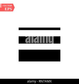 Menu Icon in trendy flat style isolated on grey background, for your web site design, app, logo, UI. Vector illustration, EPS 10. Stock Vector