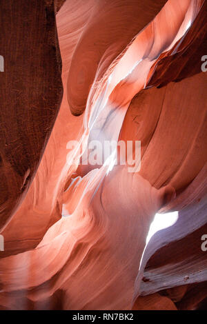 Antelope Canyon lights and rocks arizona usa Stock Photo