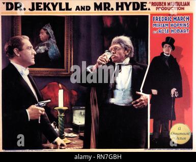 FREDRIC MARCH POSTER, DR. JEKYLL AND MR. HYDE, 1931 Stock Photo