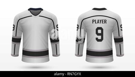 Realistic sport shirt Los Angeles Kings, jersey template for ice hockey  kit. Vector illustration Stock Vector Image & Art - Alamy