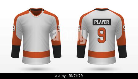 Realistic sport shirt Los Angeles Kings, jersey template for ice
