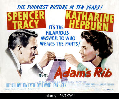 TRACY,POSTER, ADAM'S RIB, 1949 Stock Photo