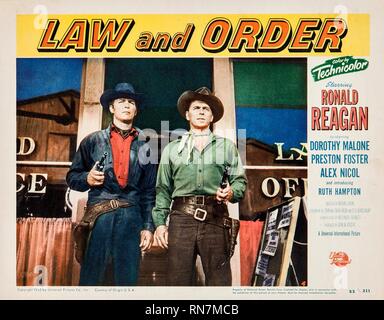 NICOL,POSTER, LAW AND ORDER, 1953 Stock Photo